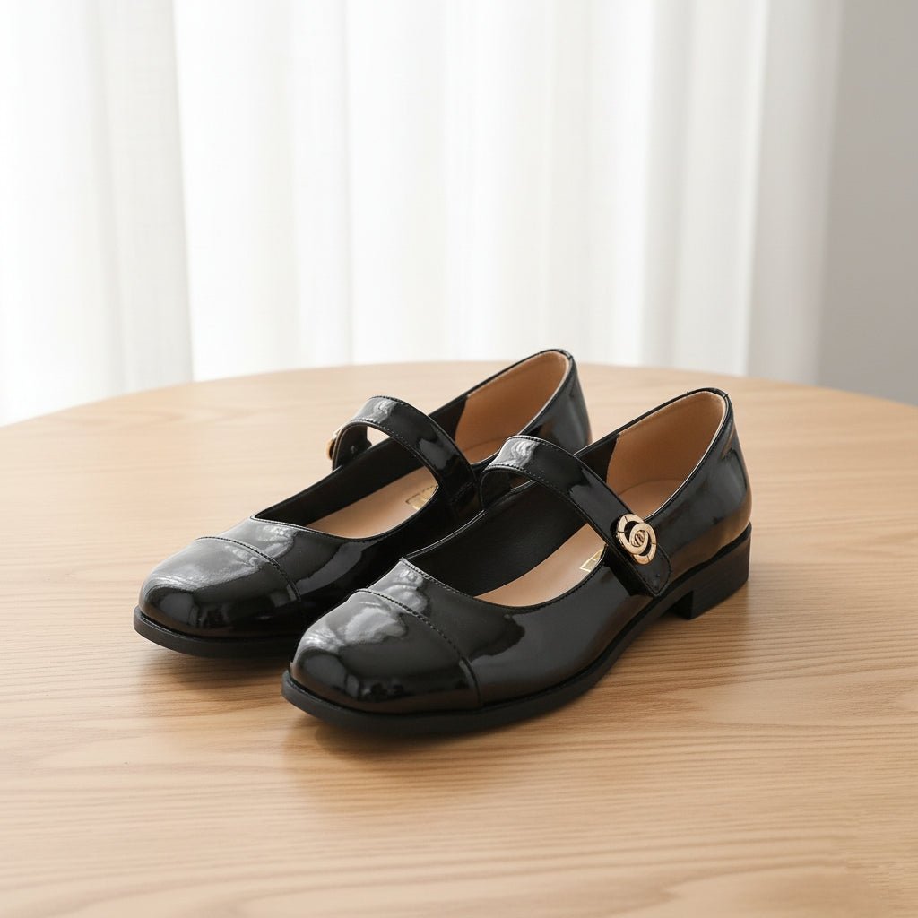 Women's Wide Toe Mary Jane Flats with Arch Support | Comfort Shoes