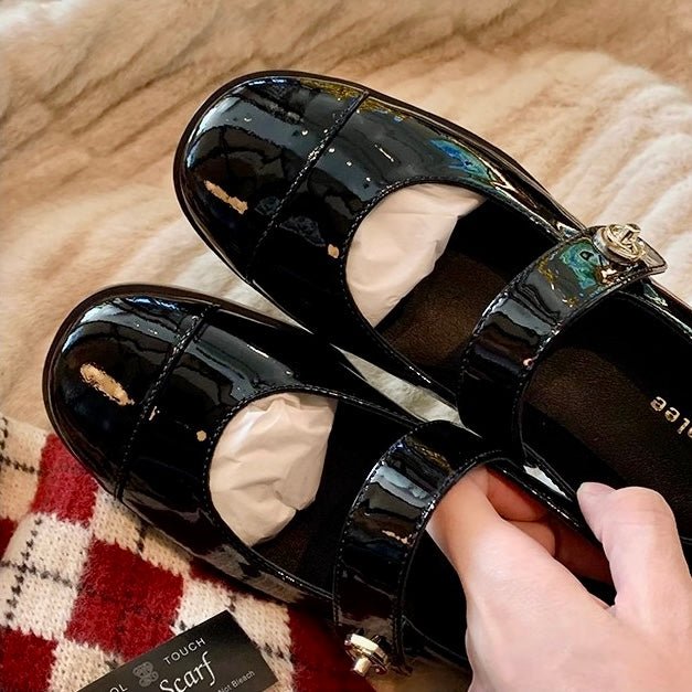 Women's Wide Toe Mary Jane Flats with Arch Support | Comfort Shoes
