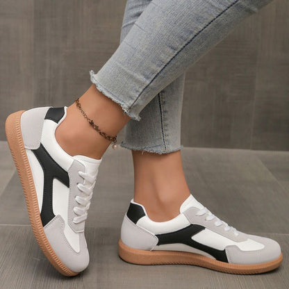 Women's Retro Suede Trainers with Arch Support | Casual Walking Shoes