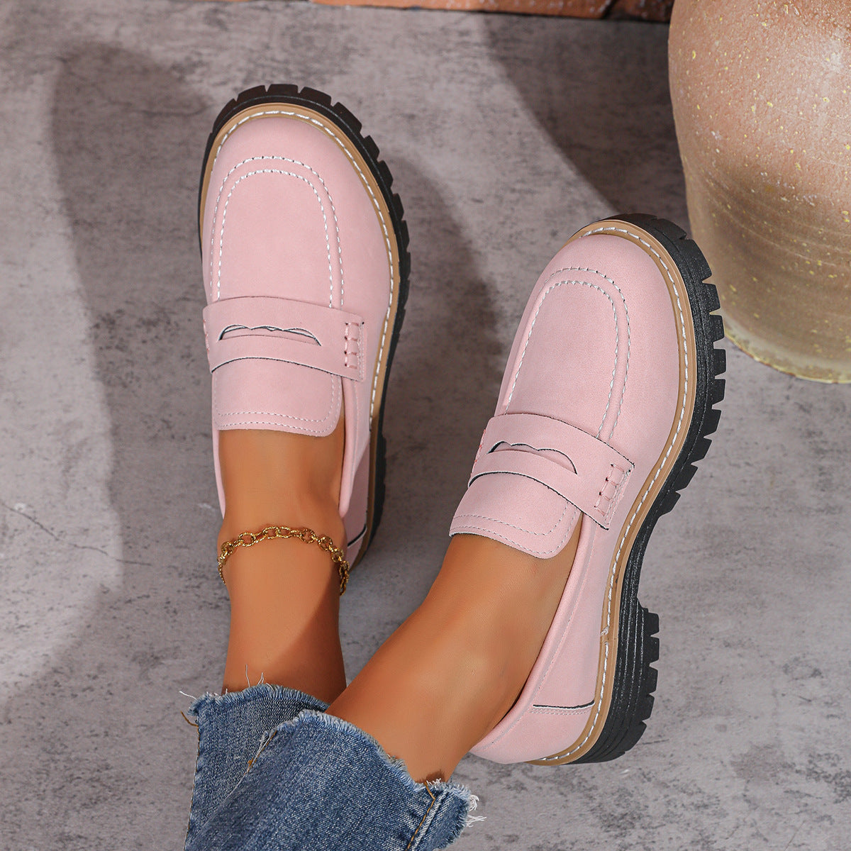 Women's Platform Loafers | Chunky Sole Comfort with Arch Support