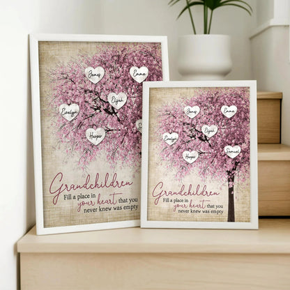 Personalised Family Tree Canvas | Mother's Day Gifts