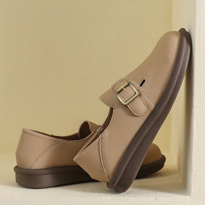 Women's Mary Jane Loafers with Arch Support | Round Toe Comfort Flats
