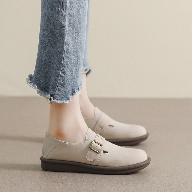 Women's Mary Jane Loafers with Arch Support | Round Toe Comfort Flats