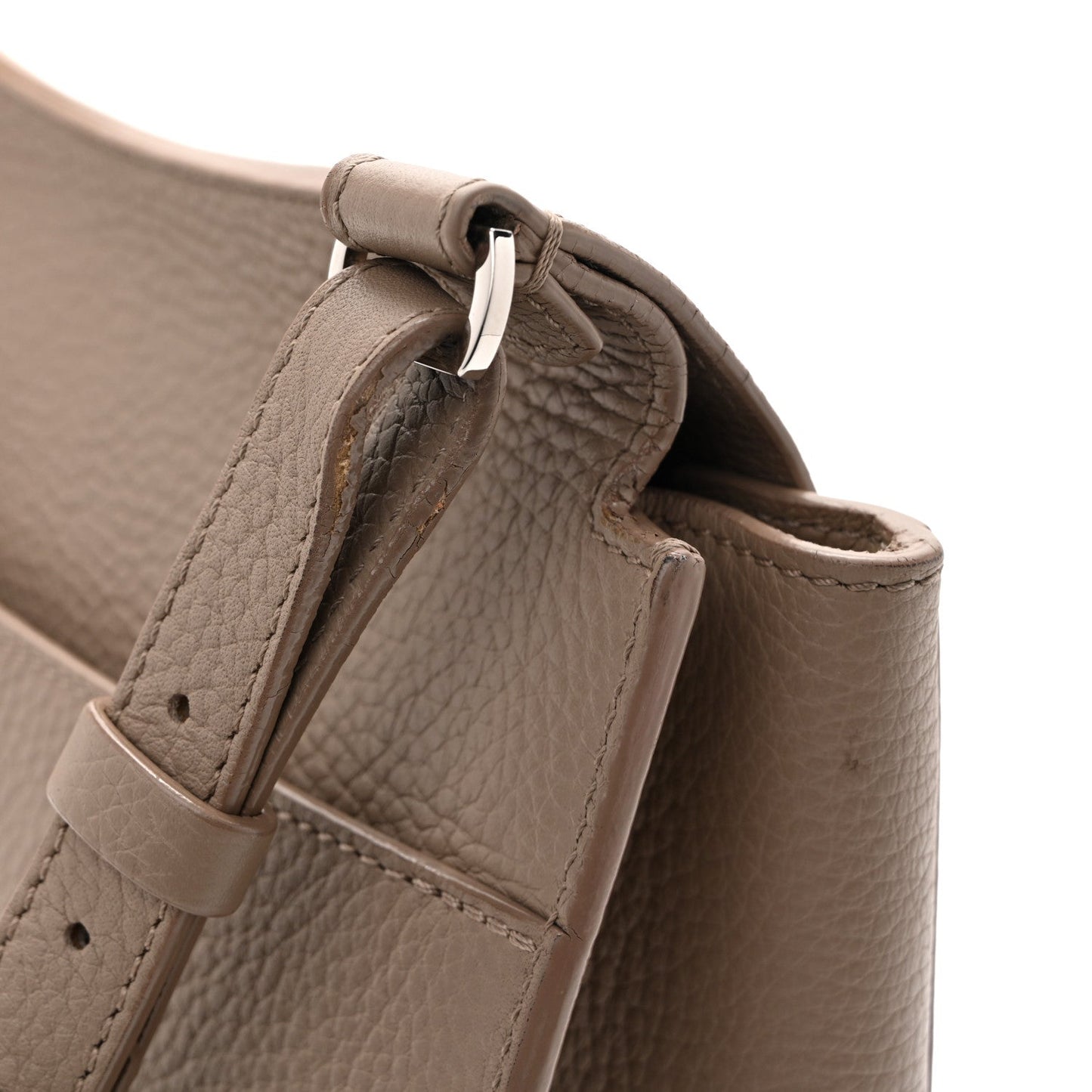 Grained Calfskin Hunting Bag II Stone
