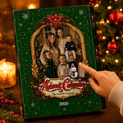 Christmas Family Advent Calendar 2026 - 24 Day Spirits Countdown, Acrylic Charms Blind Box - Gift For Family & Friends