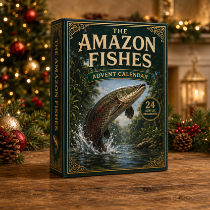 Amazon Fished Advent Calendar 2026 - 24-Day Festive Countdown, Acrylic Charms Blind Box - Gift For Fish Lovers