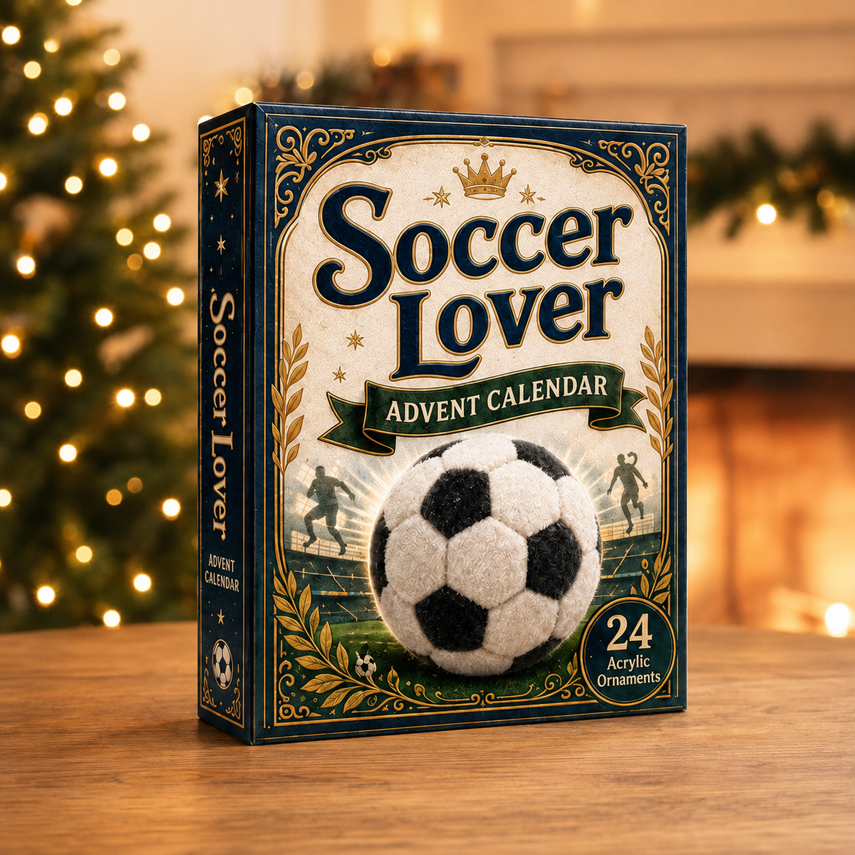 Soccer Lover Advent Calendar 2026 - 24-Day Festive Countdown, Acrylic Charms Blind Box - Gift For Sports Lovers