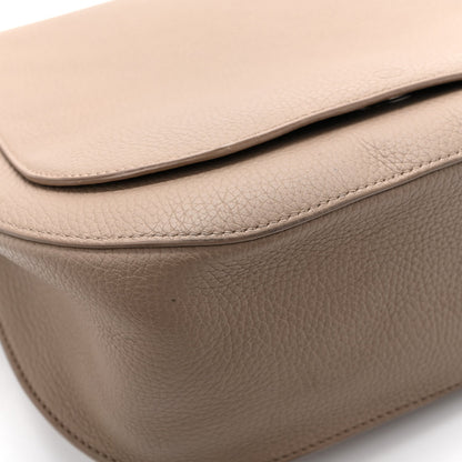 Grained Calfskin Hunting Bag II Stone