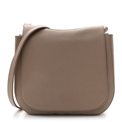 Grained Calfskin Hunting Bag II Stone