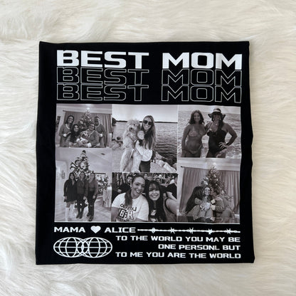 Mother's Day Unique Custom Photo Vintage T-shirt,Hoodie Gift For Mom