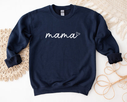 Personalized Mama Sweatshirt with Kid Names on Sleeve Mother's Day Gift