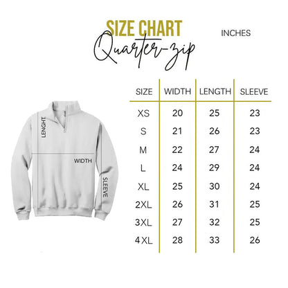 Custom Photo Embroidered Quarter Zip Sweatshirt | Personalized Gift for Mom & Grandma